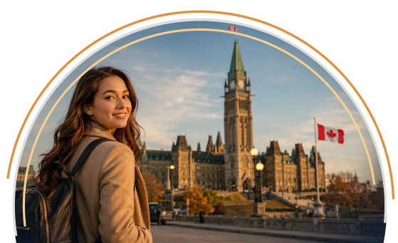 Professional looking toward Canada
